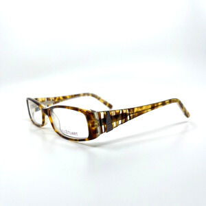 Jill Stuart JS‎ 224A-1 Eyeglasses Frames Brown Rectangular 61-16-135 H6446